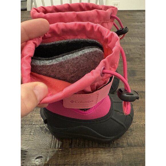 Columbia Toddler Pink Snow Boots Size 6 - Picture 7 of 8
